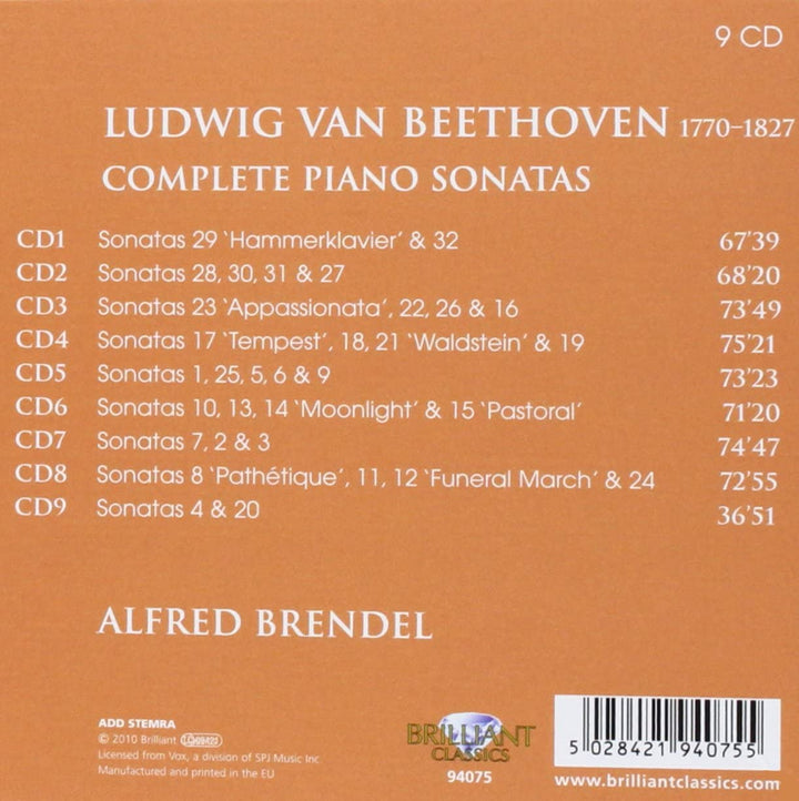 Beethoven - Complete Piano Sonatas [Audio CD]