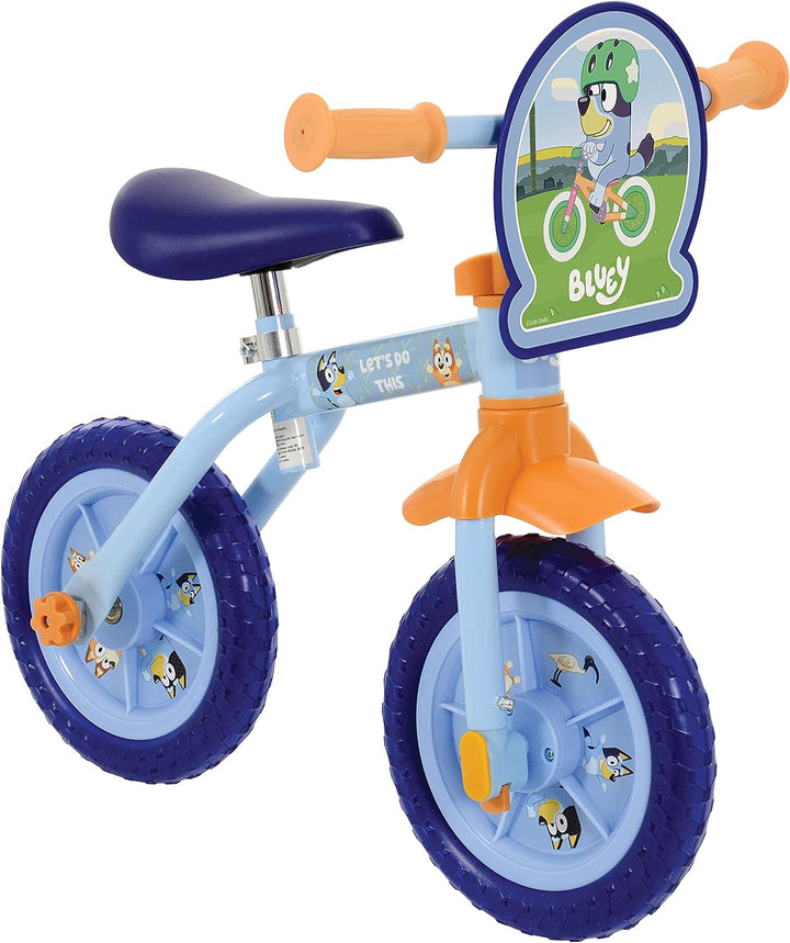 Bluey 2in1 10" Trainingsfahrrad, Blau