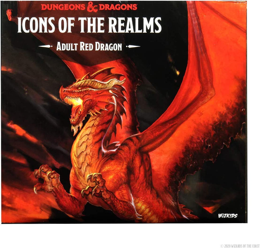 Wiz Kids | D&amp;D Icons of the Realms: Red Dragon Premium-Figur für Erwachsene | Miniaturspiel