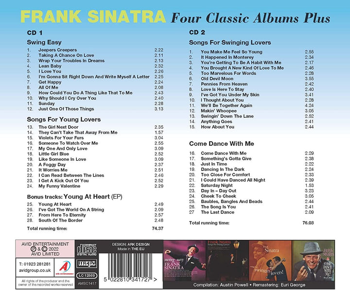 Frank Sinatra – Four Classic Albums Plus (Swing Easy / Songs For Young Lovers / Songs For Swingi [Audio CD]