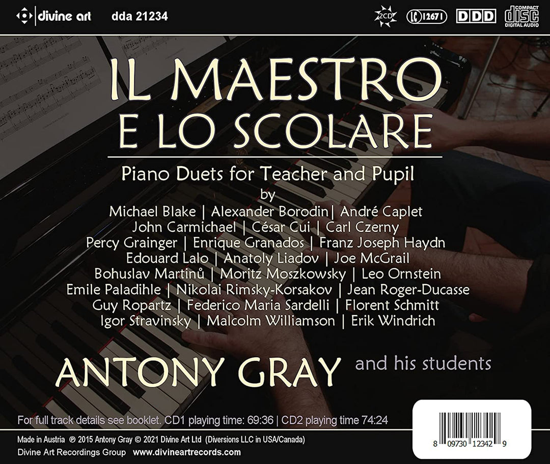 Antony Gray – Il Maestro E Lo Scolare [Antony Gray] [Divine Art: DDA21234] [Audio CD]