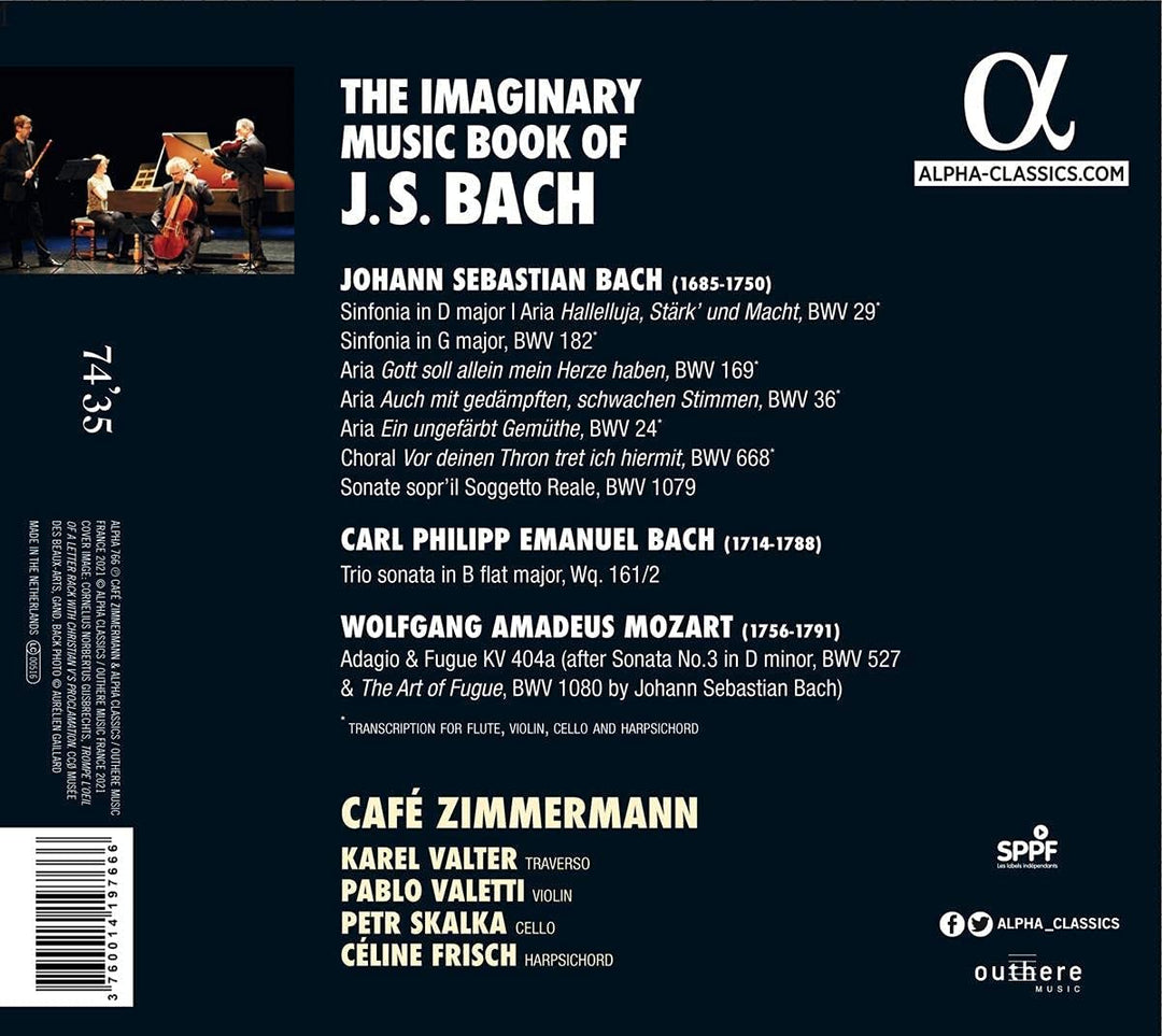 Das imaginäre Musikbuch von JS Bach [Audio-CD]