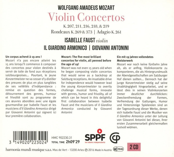 Concerti Per Violino [Audio-CD]