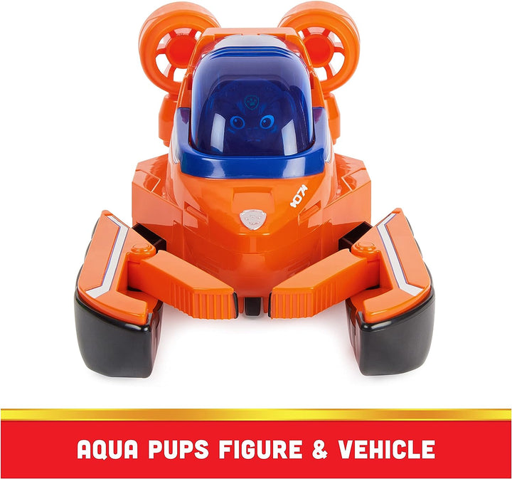 Paw Patrol Aqua Pups Zuma verwandelndes Hummerfahrzeug mit Sammelaktion F