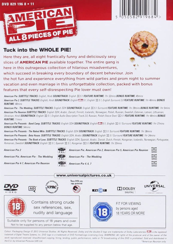 American Pie 1-8 [1999] – Komödie/Romanze [DVD]