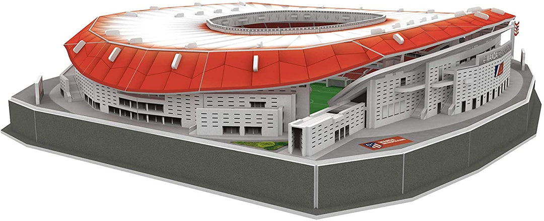 Atletico de Madrid 14061 European Soccer International 3D-Puzzle Wanda Metropolitan Stadion mit Licht