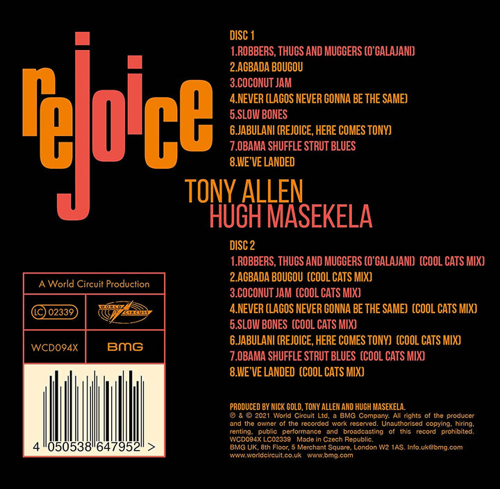 Tony Allen & Hugh Masekela - Rejoice [Audio CD]