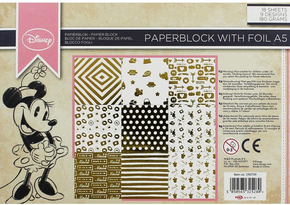 Disney Minnie Mouse A5 Foil Paper Block
