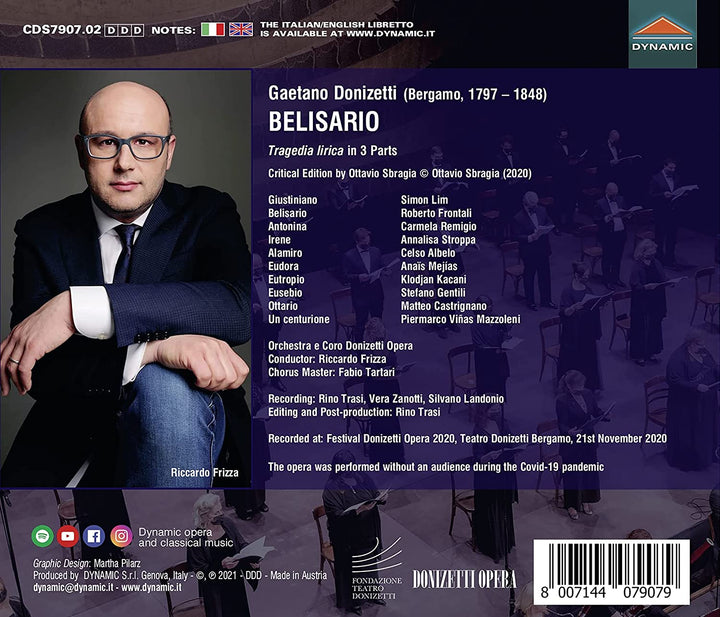 Donizetti: Belisario [Various] [Dynamic: CDS7907] [Audio CD]