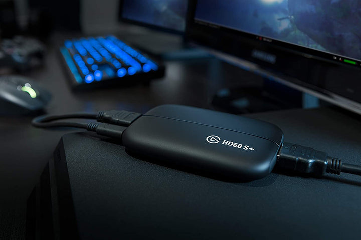 Elgato HD60 S+ Capture-Karte, 1080p 60 HDR10 Capture, 4K 60 HDR10 Zero-Lag Passthrough, extrem niedrige Latenz, PS5, PS4/Pro, Xbox Series X/S, Xbox One X/S, USB 3.0