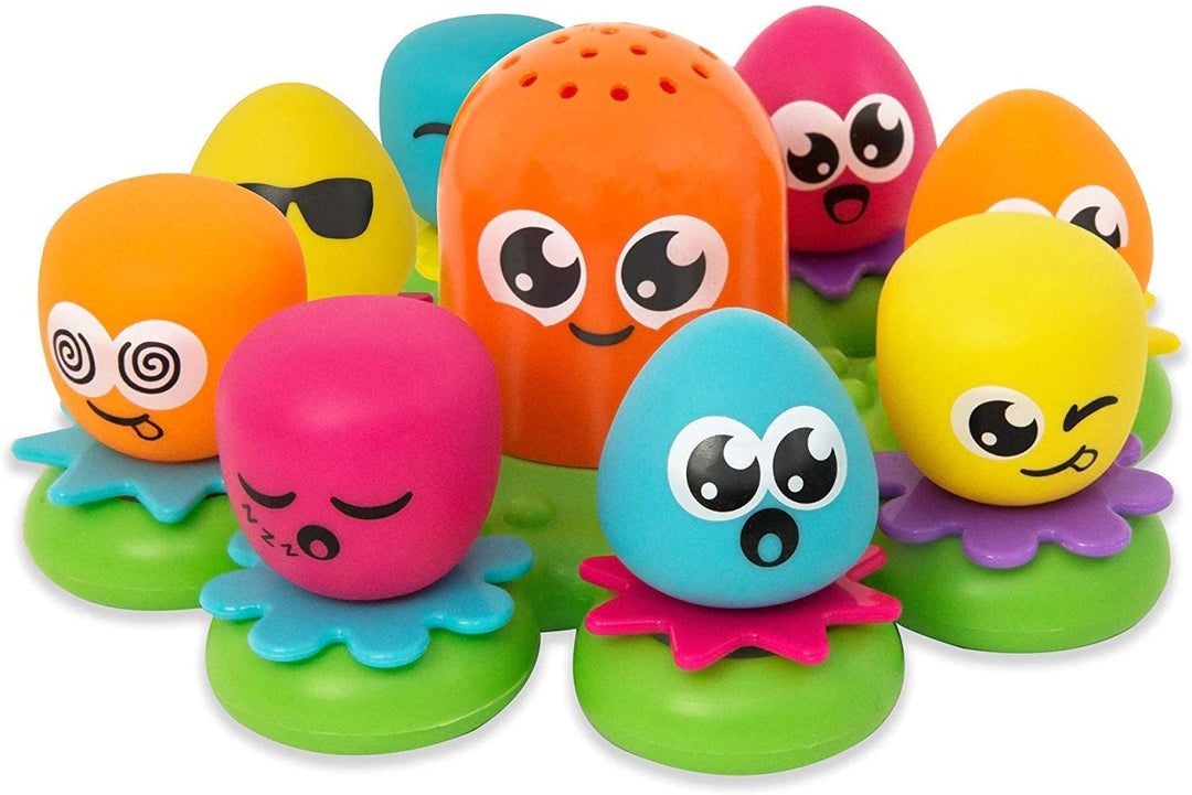 TOMY Toomies Octopals Zahlensortier-Badespielzeug für Babys | Lernwasserspielzeug für Kleinkinder | Geeignet für Jungen und Mädchen im Alter von 1, 2 und 3 Jahren