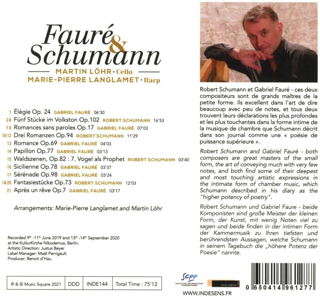 Martin Löhr - Fauré &amp; Schumann [Audio CD]