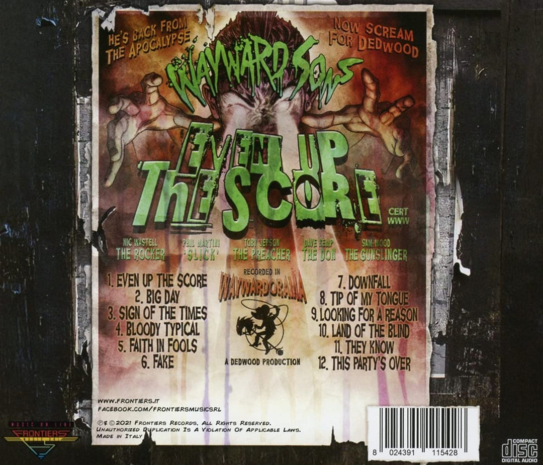 Wayward Sons – Even Up The Score [Audio-CD]