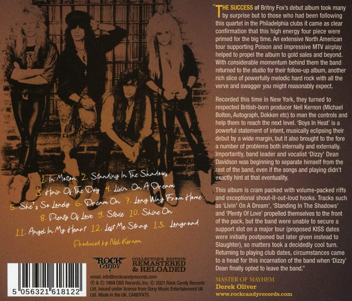 Britny Fox – Boys In Heat [Audio-CD]