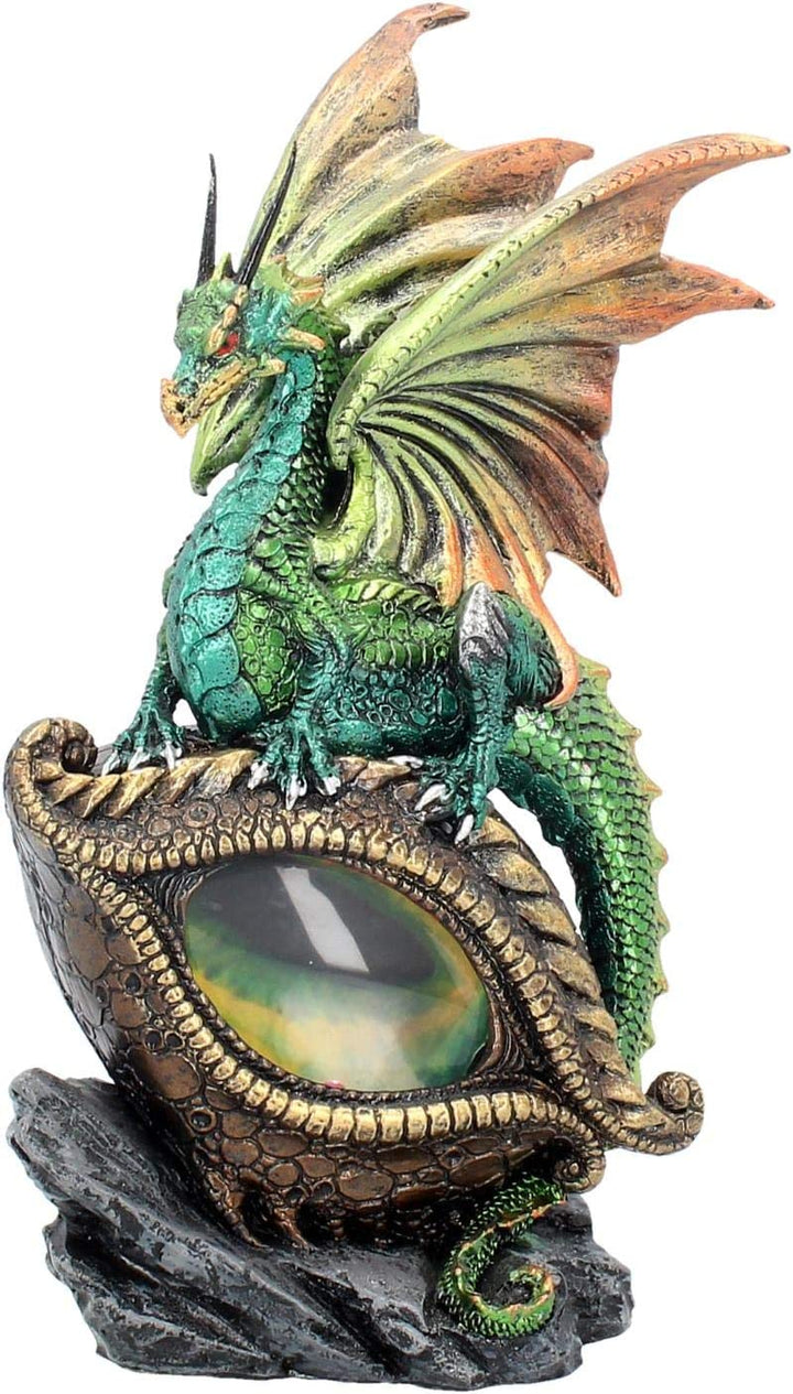 Nemesis Now U2023F6 Auge des Drachen, grüne Figur, 25 cm, grün