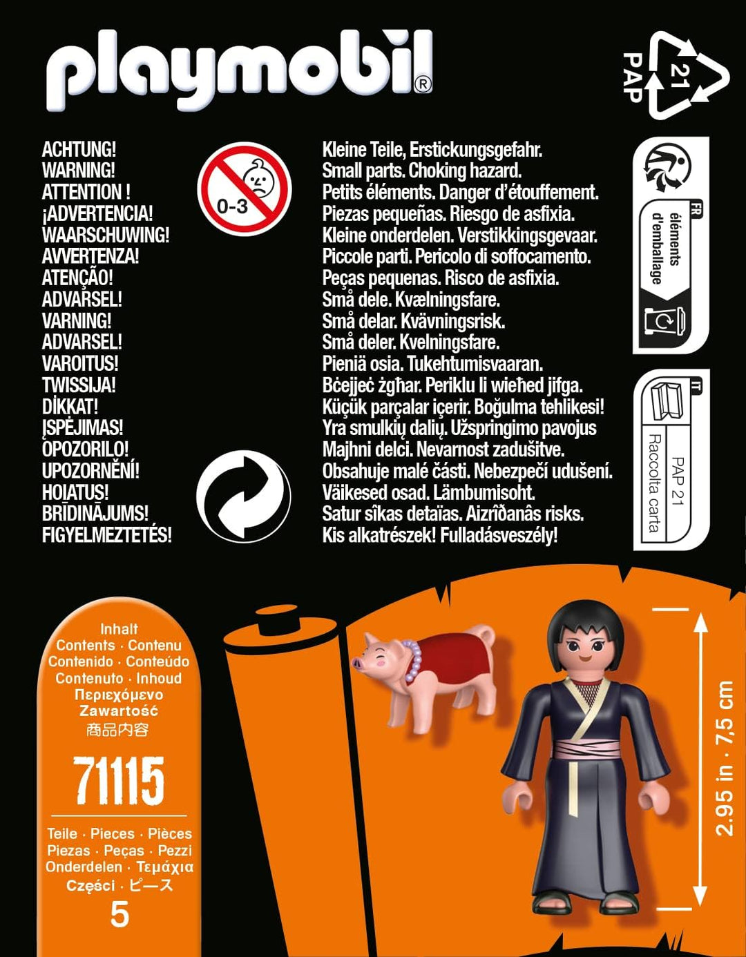 Playmobil 71115 Naruto: Shizune Figurenset, Naruto Shippuden Anime Sammlerstück