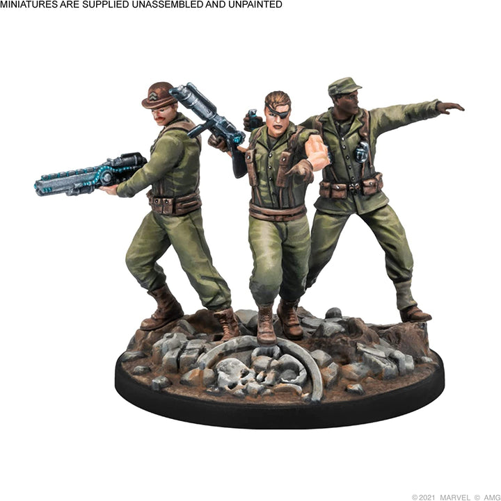 Marvel Crisis Protocol Nick Fury Sr. &amp; Howling Commandos