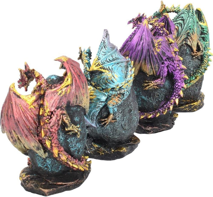 Nemesis Now Geode Keepers Figur 12 cm, (4er-Set)