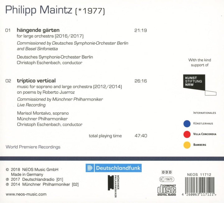 P. Maintz - Orchesterwerke 1 [Audio CD]