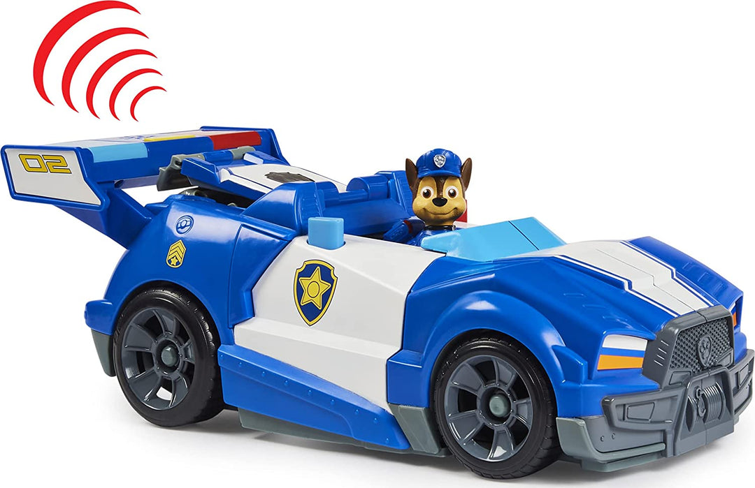 PAW Patrol Chases 2-in-1-verwandelbares Film-City-Cruiser-Spielzeugauto mit Motorrad, Lichtern und Geräuschen und Actionfigur zum Sammeln, Kinderspielzeug für Kinder ab 3 Jahren