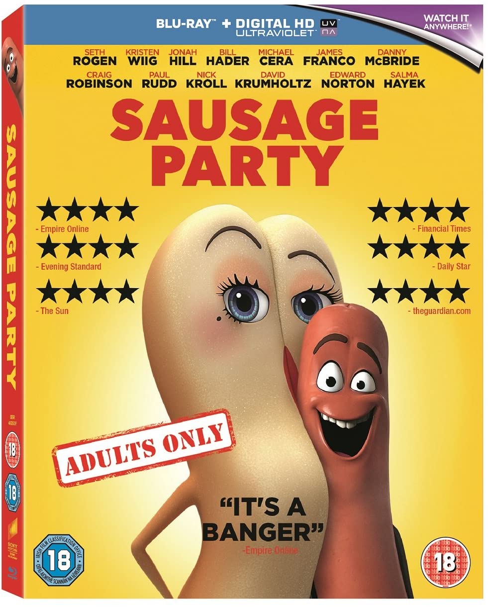 Sausage Party [2016] [Region Free] – Komödie/Abenteuer [Blu-ray]