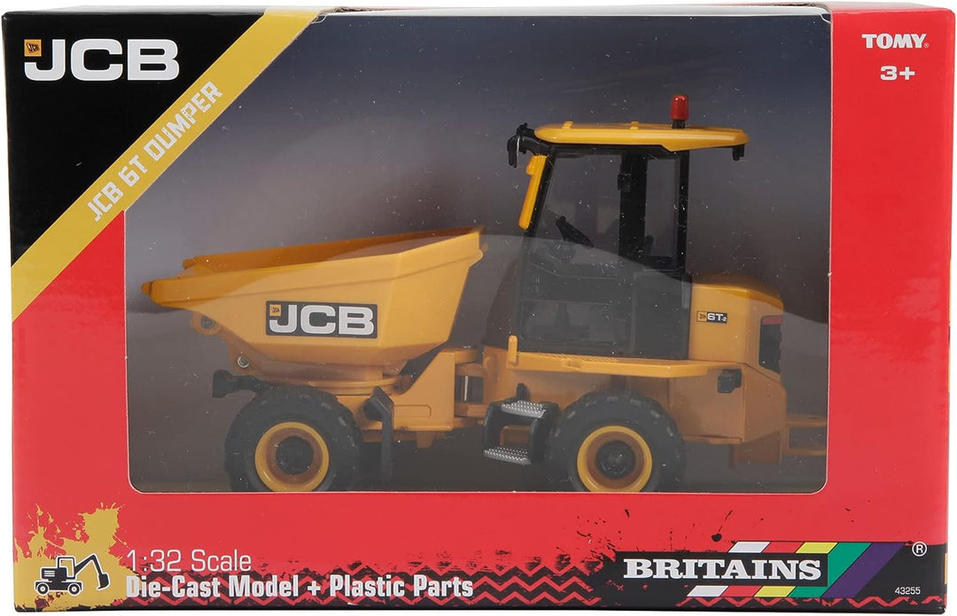 JCB Britains Farm Tomy Toys, Baukipper, 1:32 JCB 6T-2 Truck – Traktorspielzeug zum Sammeln – Bauernhofspielzeug im Maßstab 1:32, geeignet für Sammler und Kinder ab 3 Jahren