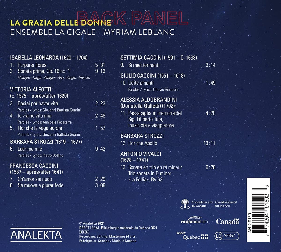 La Grazia Delle Donne [Audio-CD]