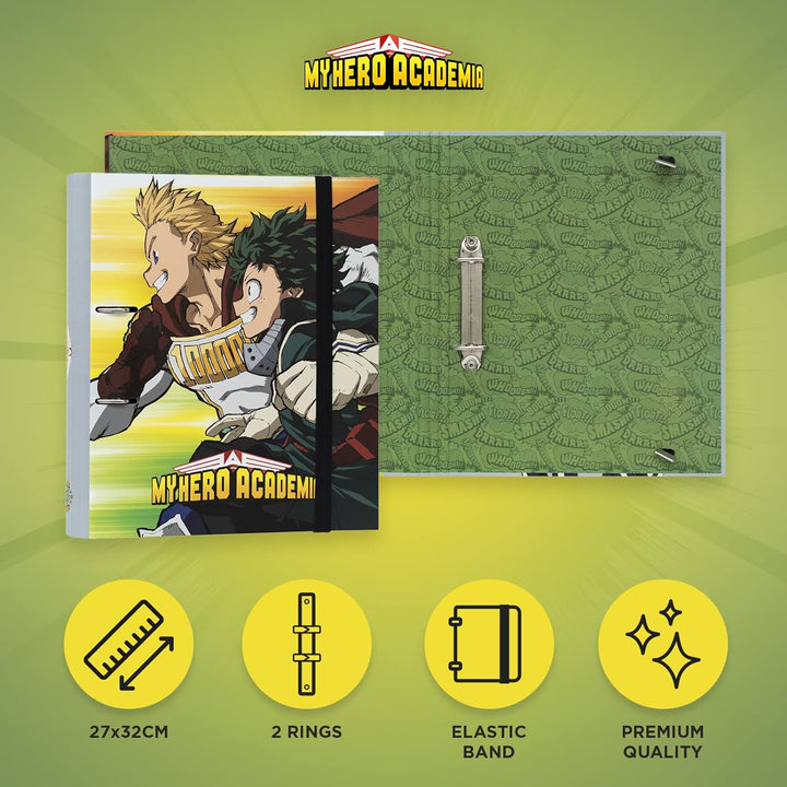 Grupo Erik My Hero Academia 2 Ring Binder - Premium A4 Folders Ring Binder