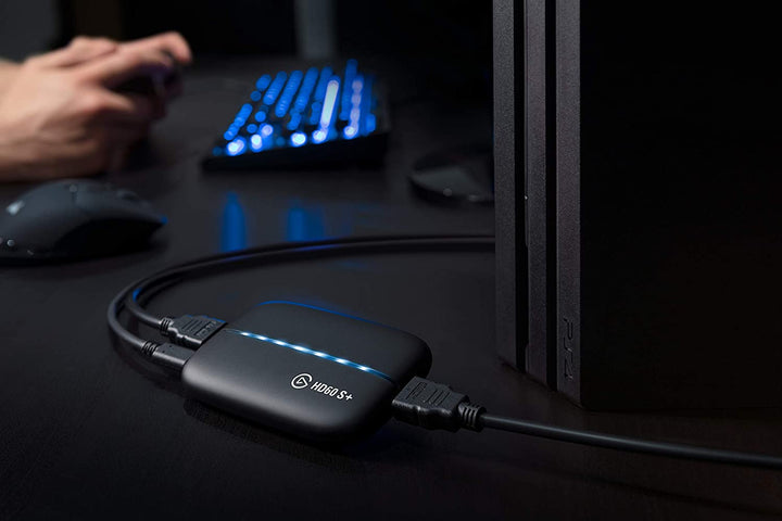 Elgato HD60 S+ Capture-Karte, 1080p 60 HDR10 Capture, 4K 60 HDR10 Zero-Lag Passthrough, extrem niedrige Latenz, PS5, PS4/Pro, Xbox Series X/S, Xbox One X/S, USB 3.0