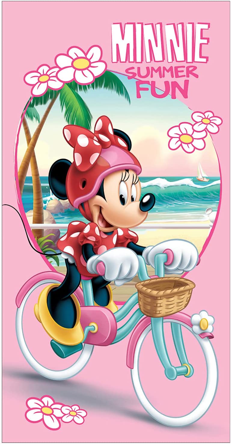 Beach Towel Minnie Mouse Disney Summer Kids Polyester 70 x 140 cm