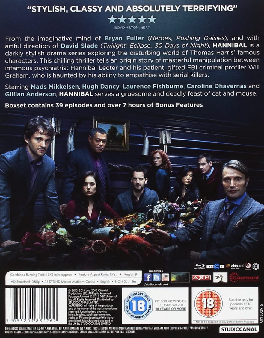 HANNIBAL - SEASON 1-3 Blu-ray (海外inport)