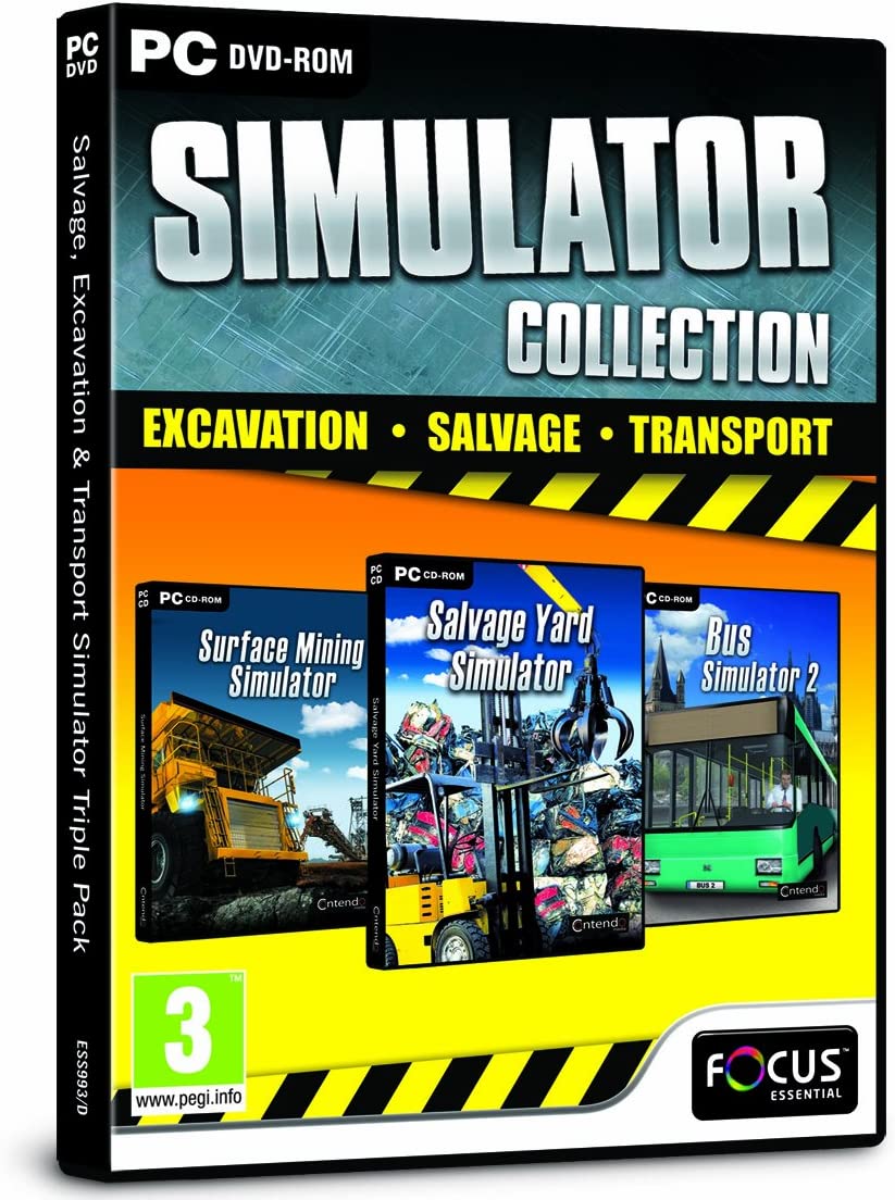 Bergungs-, Ausgrabungs- und Transportsimulator-Dreifachpaket (PC-DVD)