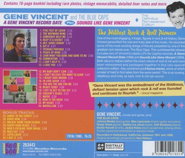 Gene Vincent – ​​A Gene Vincent Record Date + Sounds Like Gene Vinc [Audio CD]