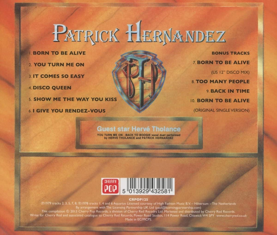 Patrick Hernandez – Born To Be Alive ~