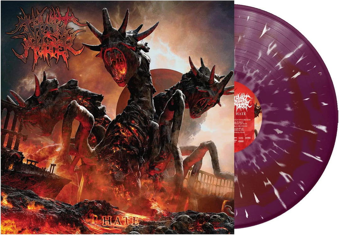 Thy Art Is Murder - Hate (Limited Edition Purple Red Swirl with White Splatter Vinyl) [VINYL]