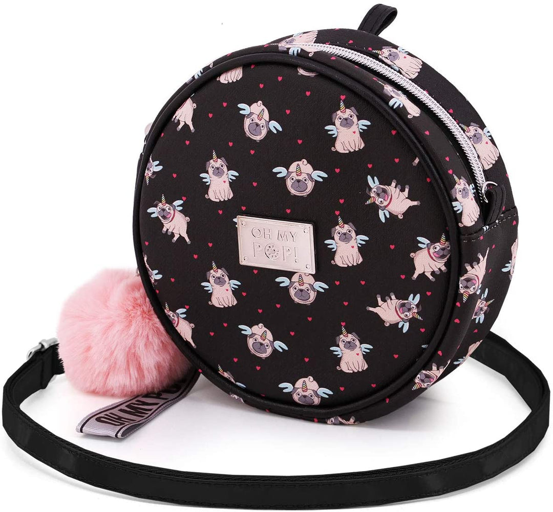 Oh My Pop! Pug-Round Shoulder Bag