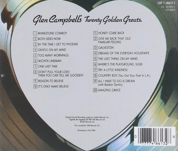 Glen Campbell - 20 Golden Greats [Audio CD]