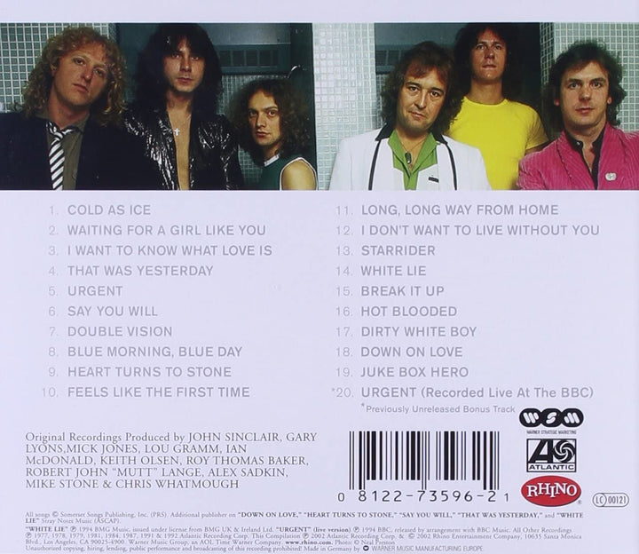 Foreigner – The Definitive Foreigner [Audio-CD]