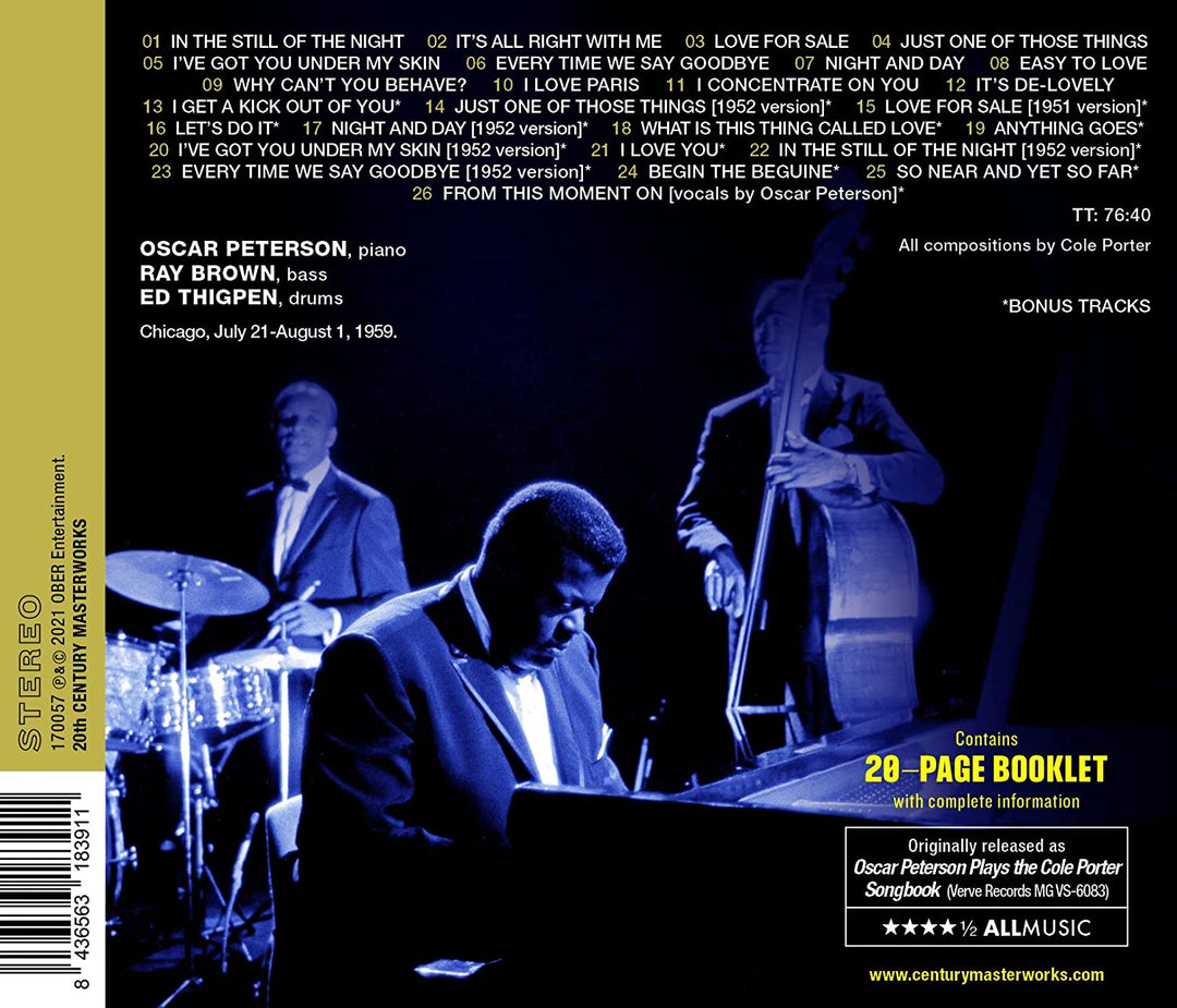 Oscar Peterson – Plays The Cole Porter Songbook [Audio-CD]