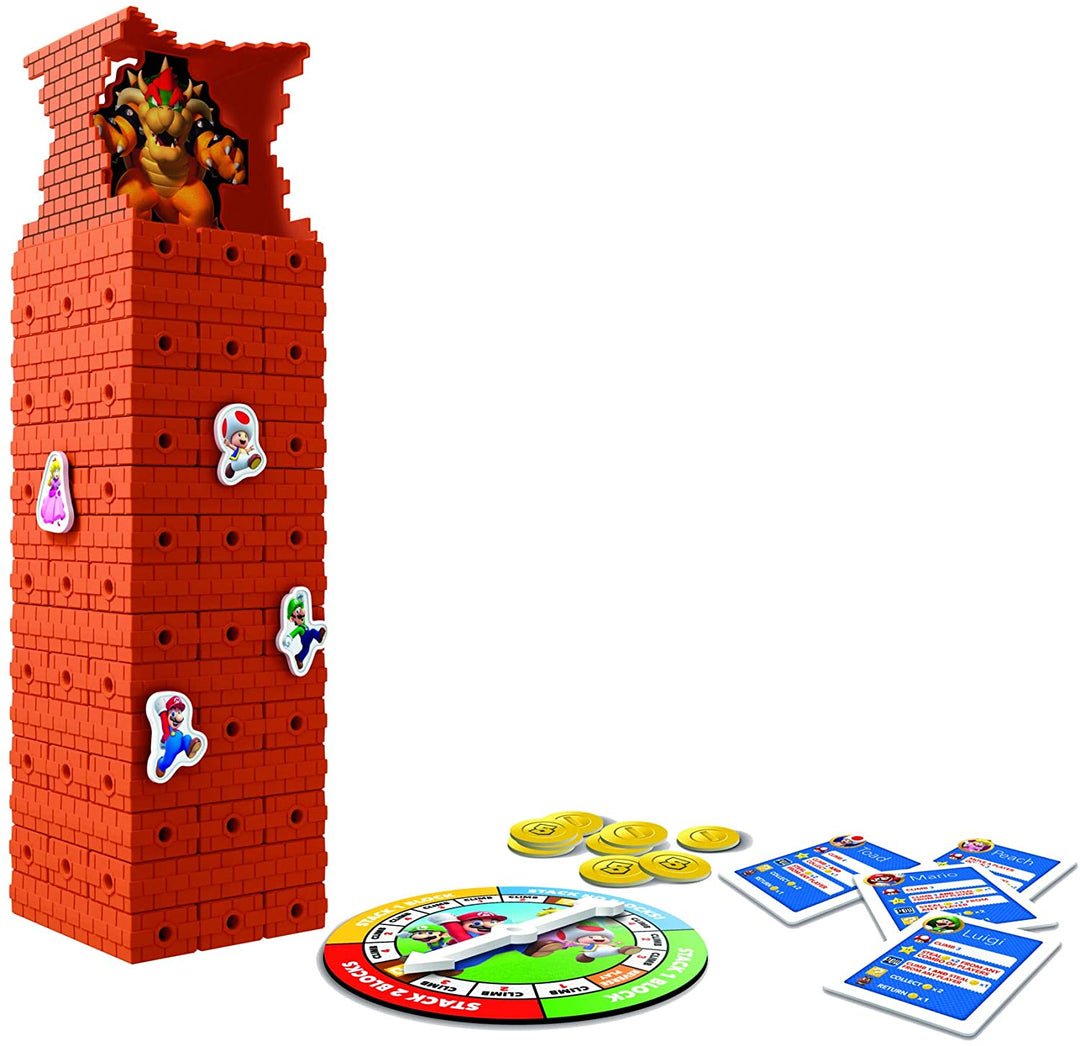 Gioco Jenga Super Mario Edition, Gioco della torre impilabile di blocchi