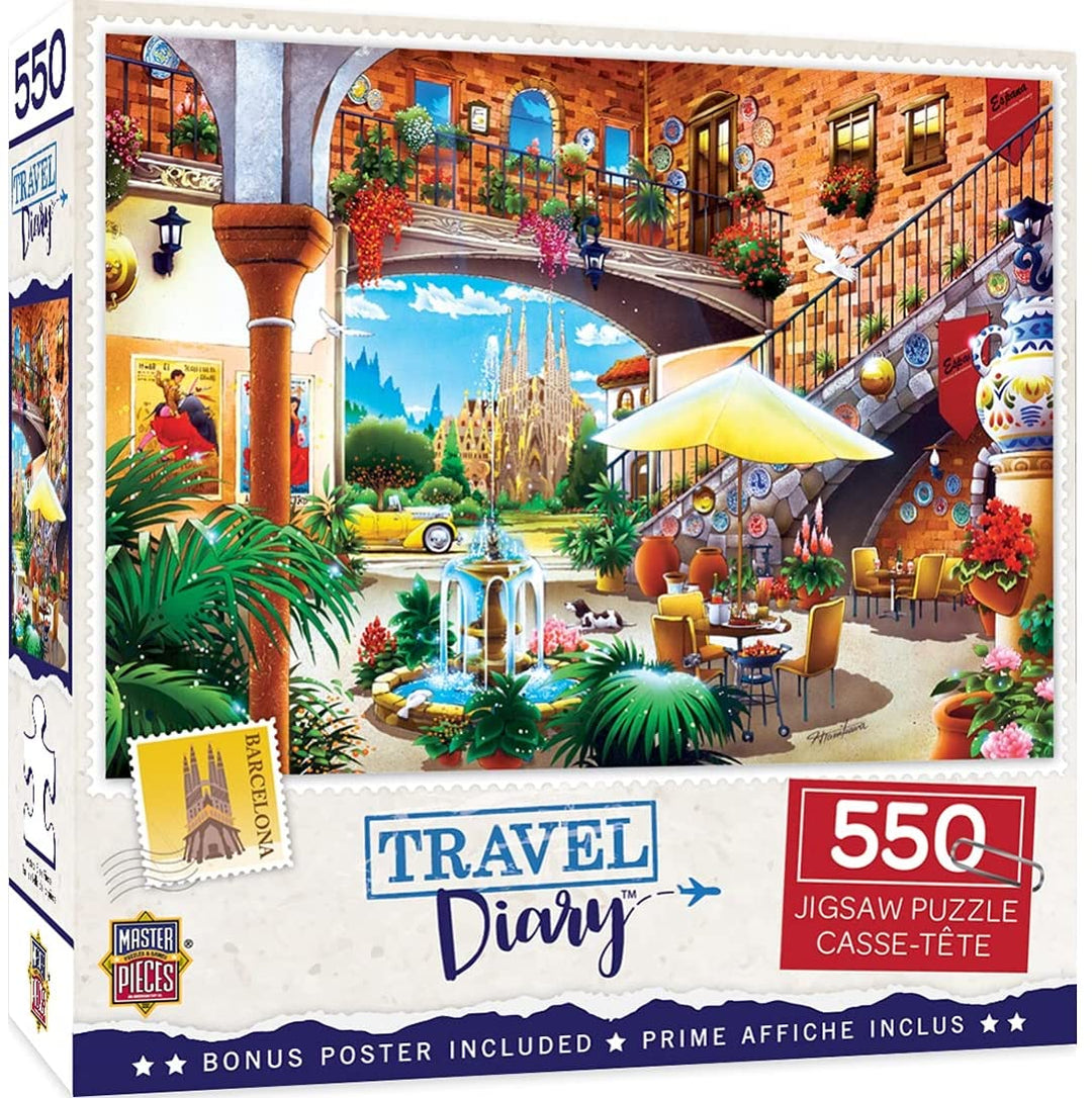 Master Pieces Barcelona 550-Piece Jigsaw Puzzle