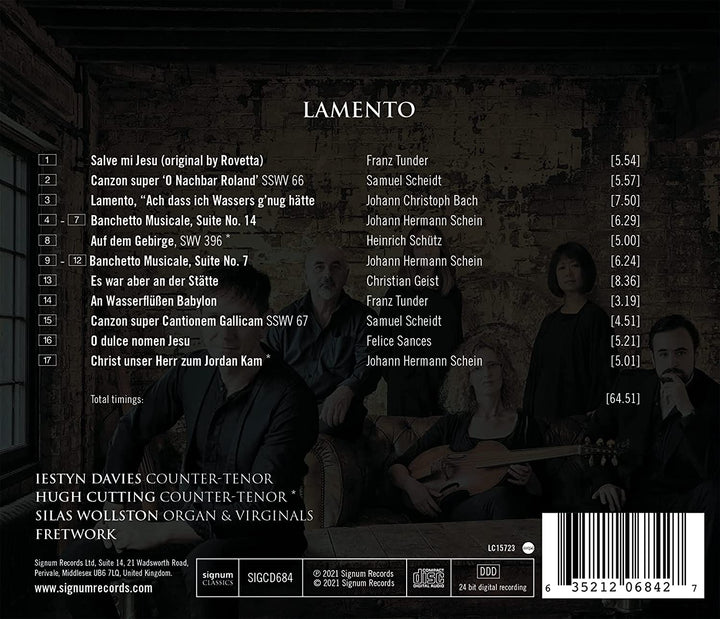 Davies, Iestyn - Iestyn Davies: Lamento [Audio CD]