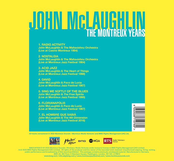 John McLaughlin - John McLaughlin: Die Montreux-Jahre [Audio-CD]