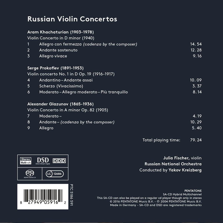 Russische Violinkonzerte - Julia Fischer [Audio CD]