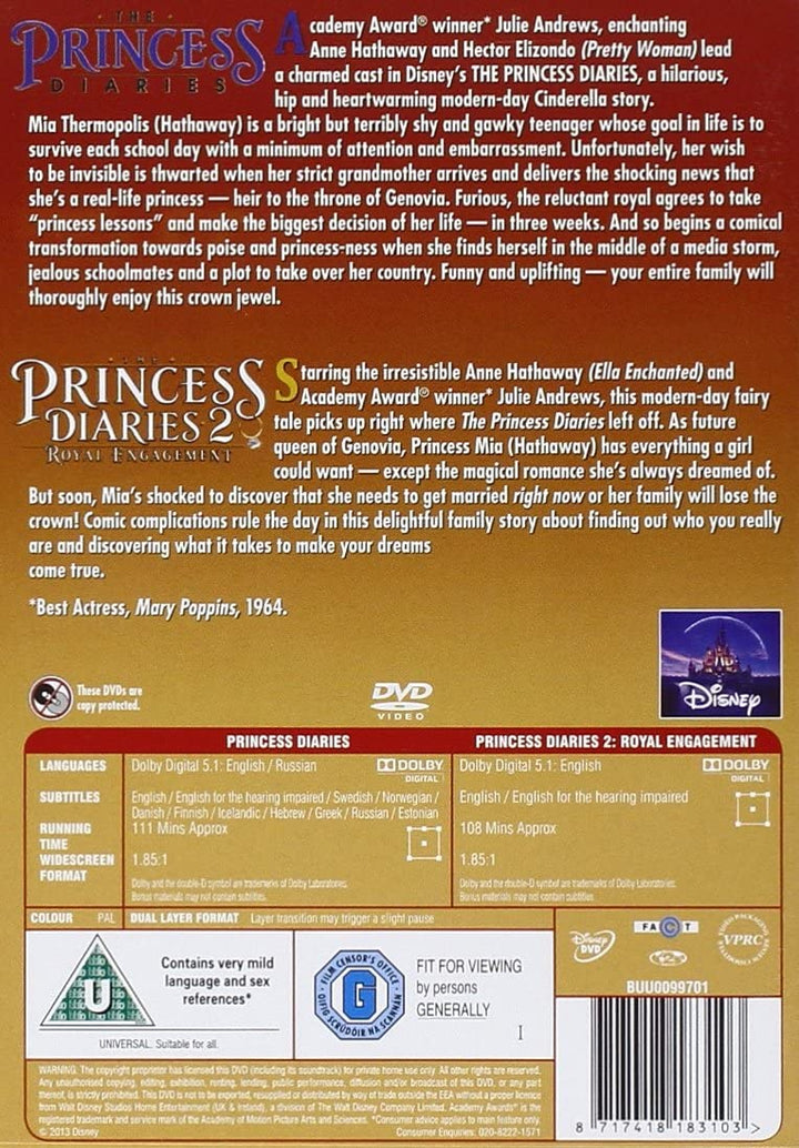 Die Tagebücher der Prinzessinnen 1 und 2 [DVD]