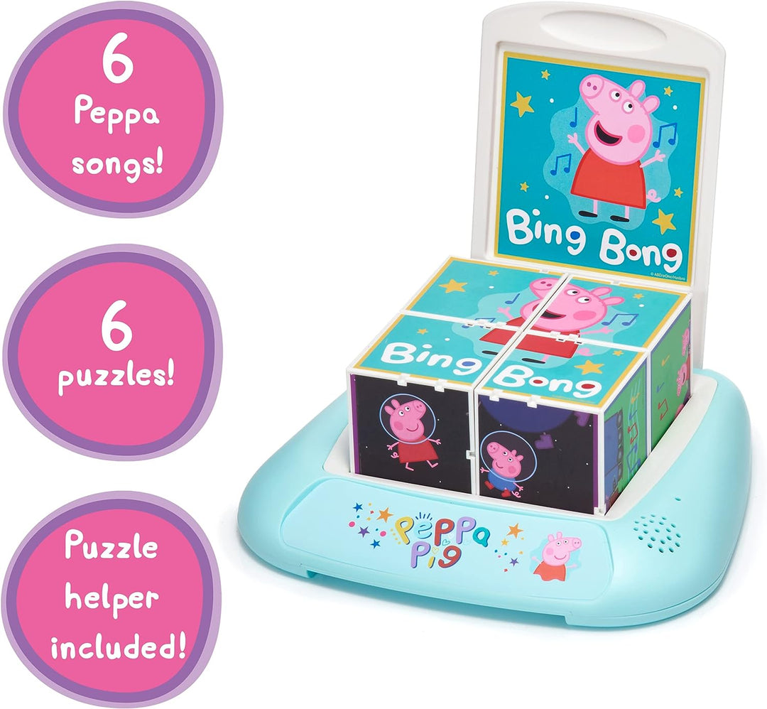 WOW! STUFF Peppa Pig Musikalische Puzzle-Blöcke | Vorschul-Lernspielzeug zum Spielen