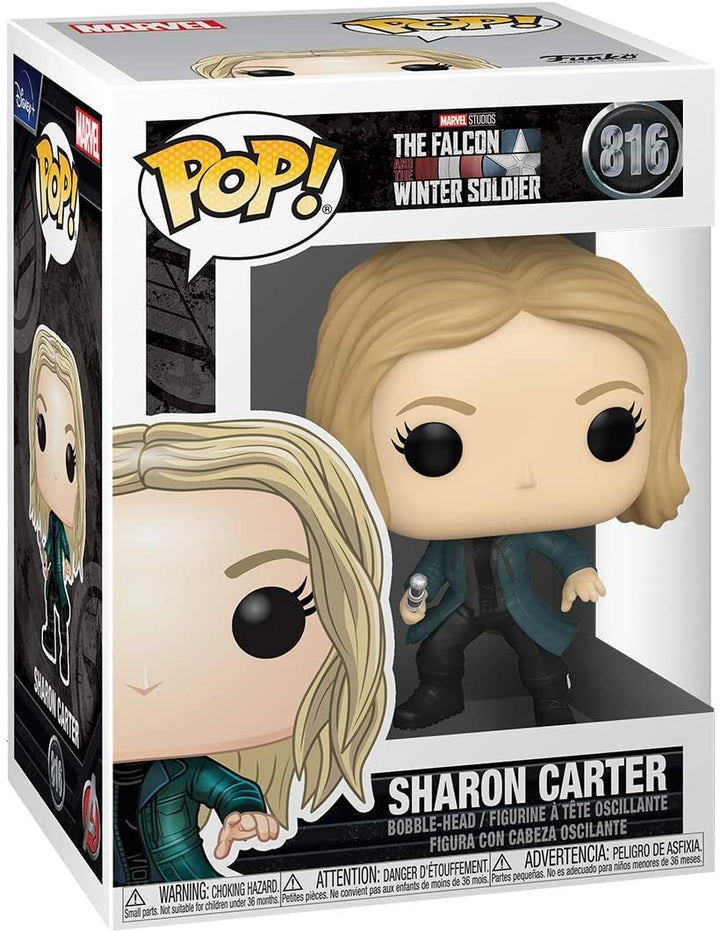 Marvel El halcón y el soldado de invierno Sharon Carter Funko 52371 Pop. Vinilo n. ° 816