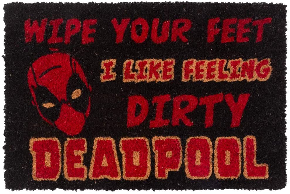 Deadpool Marvel Wipe Your Feet Door Mat 40 x 60 x 1.3cm