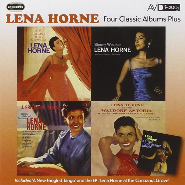 Vier Klassiker-Alben plus (Stormy Weather / Give The Lady What She Wants / At The Waldorf Astoria / A Friend Of Yours) – Lena Horne [Audio-CD]