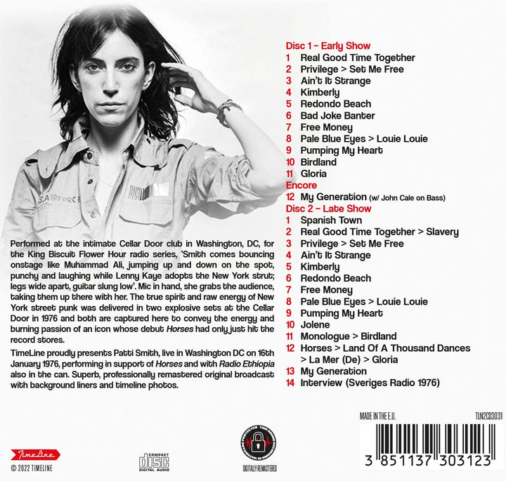 Patti Smith – Live In Washington DC '76 [Audio-CD]